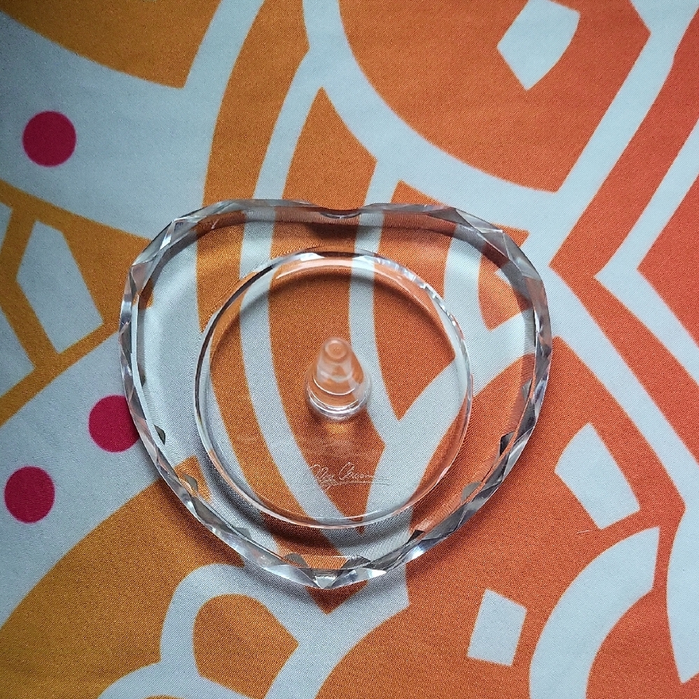Oleg Cassini Faceted Crystal Ring Holder